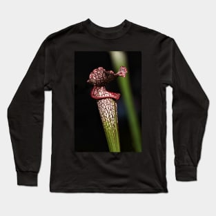 Red Lipped Carniverous Pitcher Plant Long Sleeve T-Shirt